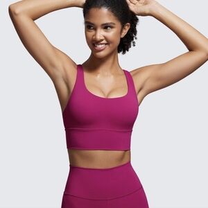 CRZ Women's "Naked Feeling" matching leggings set in Magenta Purple